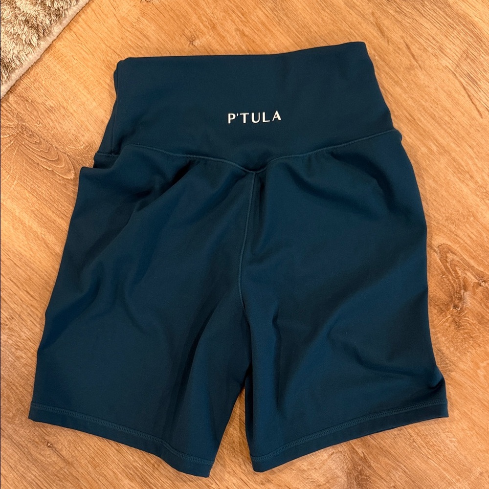P'tula Women's Deep Teal Bike Shorts